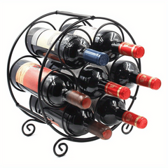 7-Bottle Stackable Wine Rack - Countertop and Refrigerator Storage