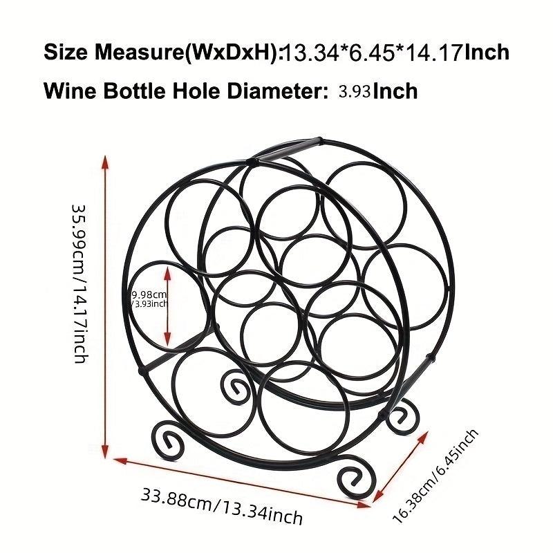 7-Bottle Stackable Wine Rack - Countertop and Refrigerator Storage