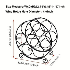 7-Bottle Stackable Wine Rack - Countertop and Refrigerator Storage