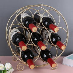 7-Bottle Stackable Wine Rack - Countertop and Refrigerator Storage