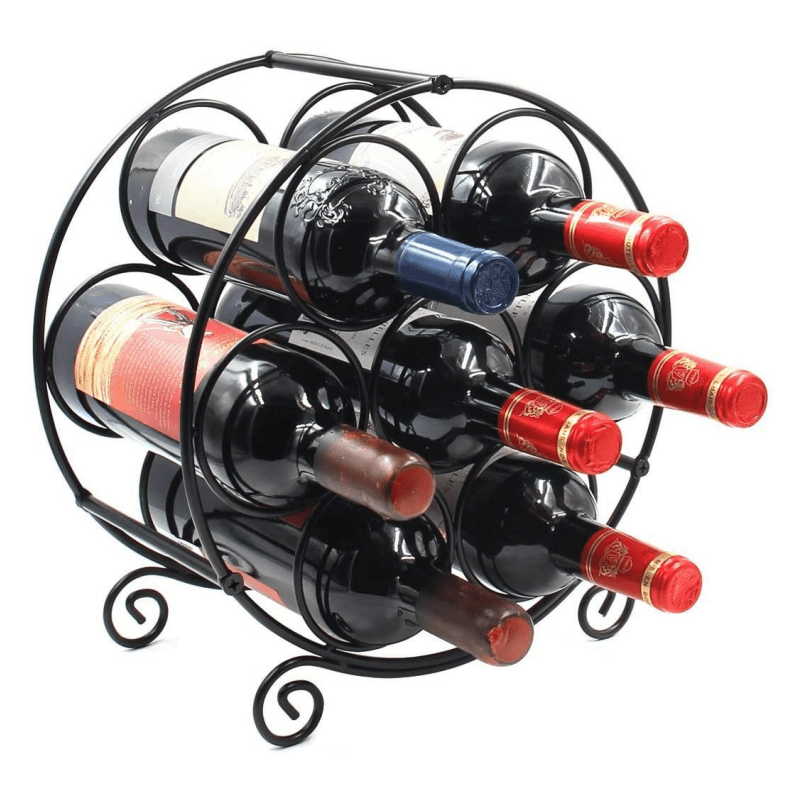7-Bottle Stackable Wine Rack - Countertop and Refrigerator Storage