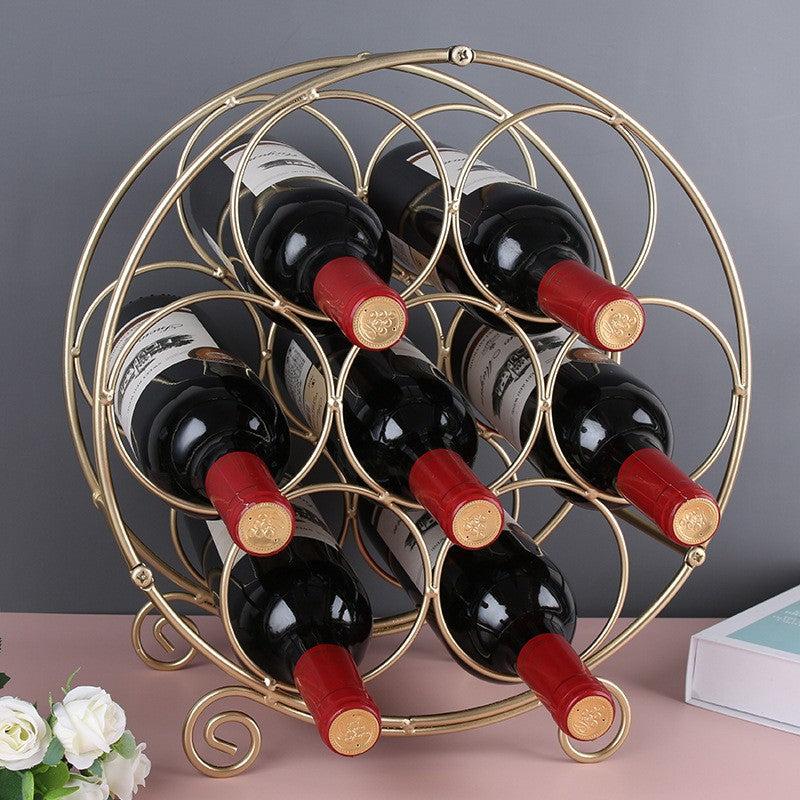 7-Bottle Stackable Wine Rack - Countertop and Refrigerator Storage