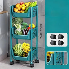 Small Stroller Storage Rack for Kitchen Shelf - Fruit and Vegetable Storage