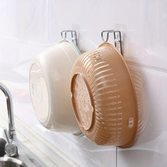 5pcs Stainless Steel Utility Face Pot Hook Storage Rack