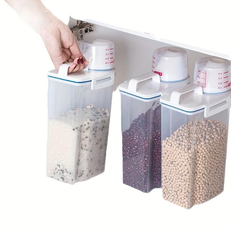2pcs Food Pail Plastic Storage Tank Container