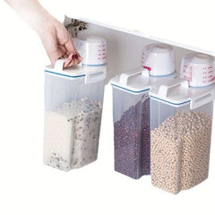 2pcs Food Pail Plastic Storage Tank Container