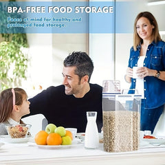 2pcs Food Pail Plastic Storage Tank Container