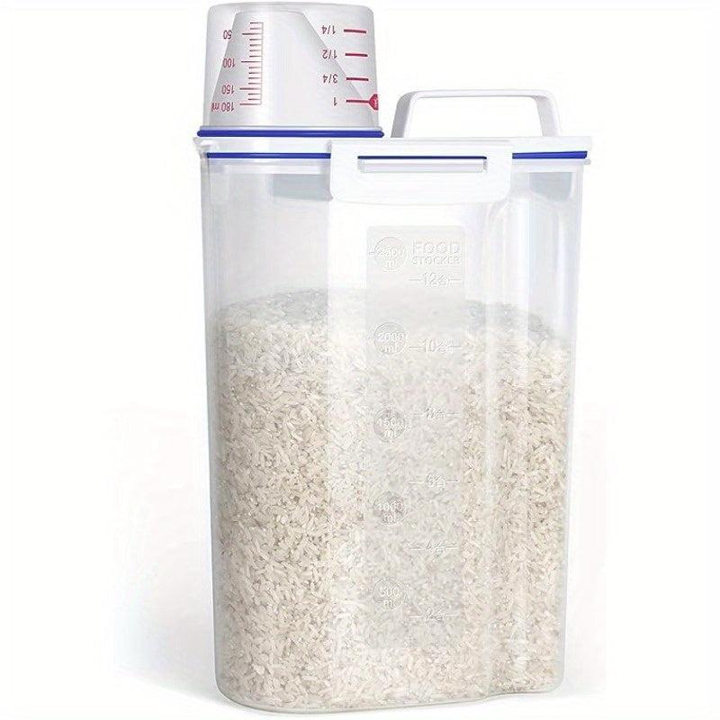 2pcs Food Pail Plastic Storage Tank Container