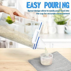 2pcs Food Pail Plastic Storage Tank Container