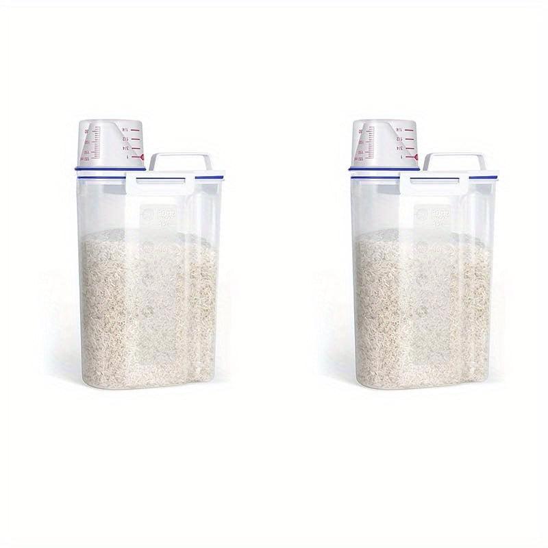 2pcs Food Pail Plastic Storage Tank Container