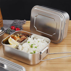 304 Stainless Steel Square Bento Box Leak Proof Lunch Box