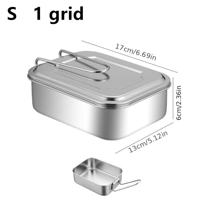304 Stainless Steel Square Bento Box Leak Proof Lunch Box