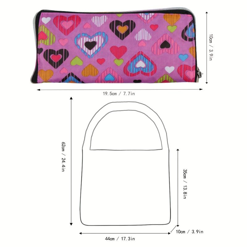 Reusable Folding Shopping Bag Large Capacity for Travel Picnic Camping