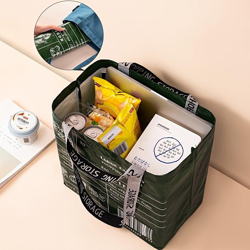 Foldable Reusable Grocery Shopping Bag Eco Friendly Tote Large Handbags