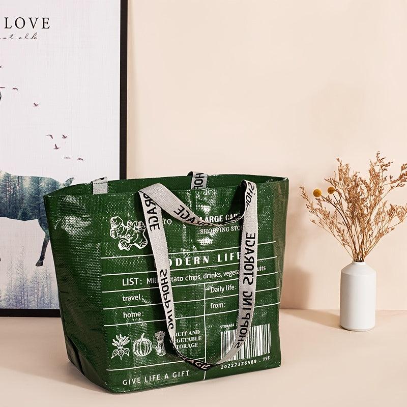 Foldable Reusable Grocery Shopping Bag Eco Friendly Tote Large Handbags
