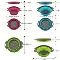 Double Layer Hollow Fruit Vegetable Drain Basket Kitchen