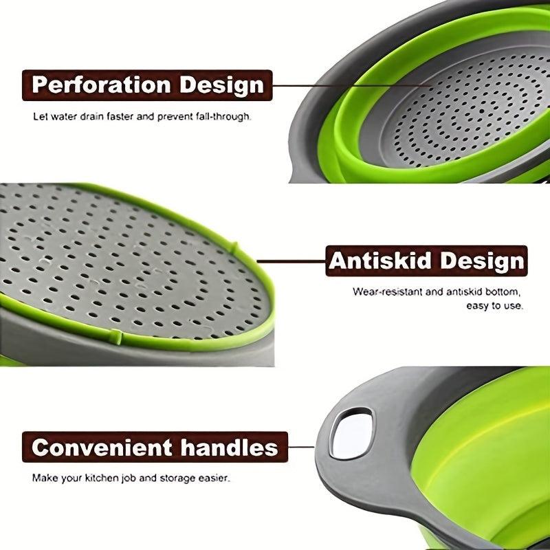 Double Layer Hollow Fruit Vegetable Drain Basket Kitchen