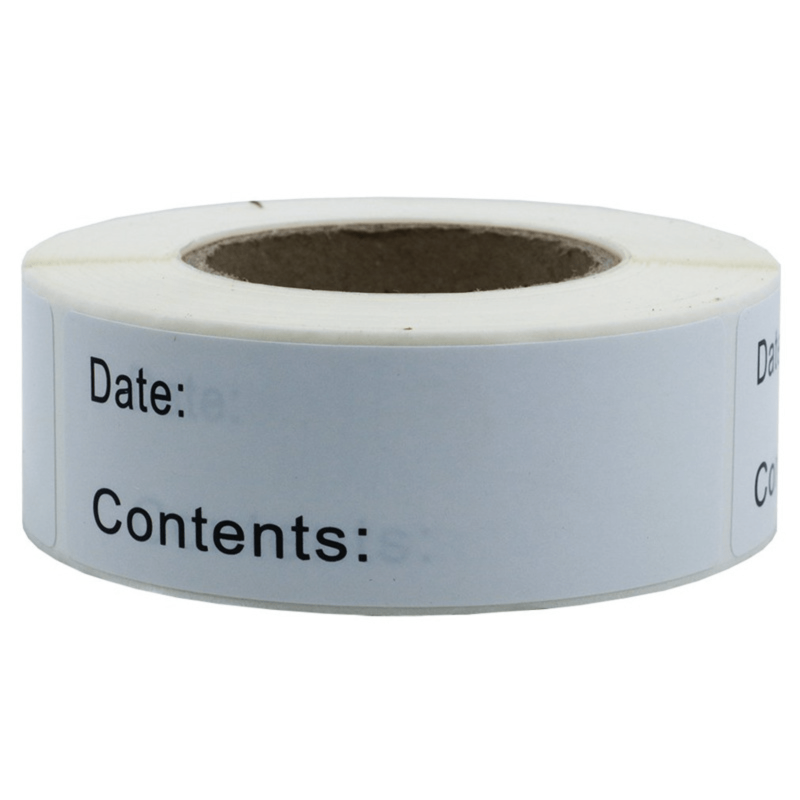 Easy to Read Date Label Stickers for Food Storage - 1 Roll