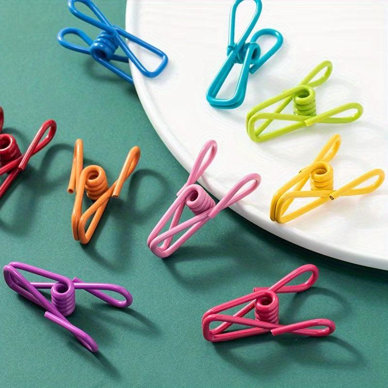 20 Pack Chip Clips PVC Coated Steel Clip Hangable Kitchen Supplies