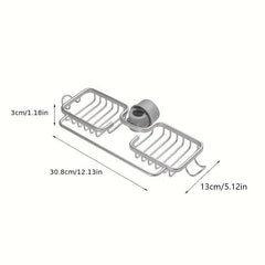 Sink Faucet Drain Basket Telescopic Tableware Drain Rack