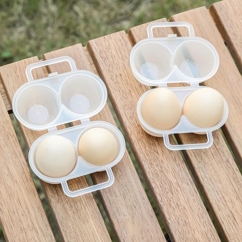 1pc Outdoor Portable Egg Box Plastic Egg Holder Egg Storage Box