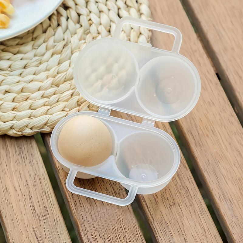 1pc Outdoor Portable Egg Box Plastic Egg Holder Egg Storage Box