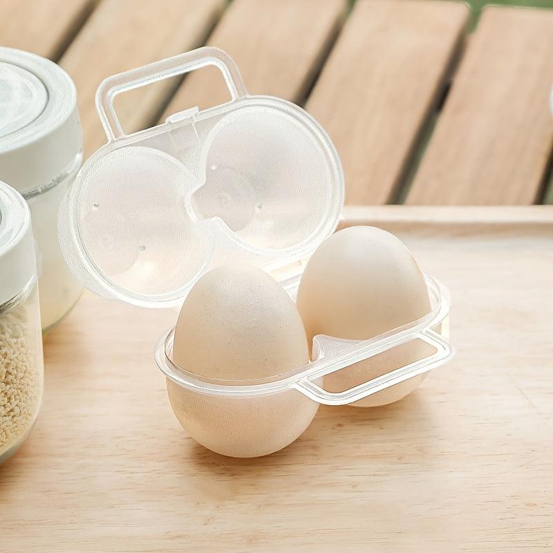 1pc Outdoor Portable Egg Box Plastic Egg Holder Egg Storage Box
