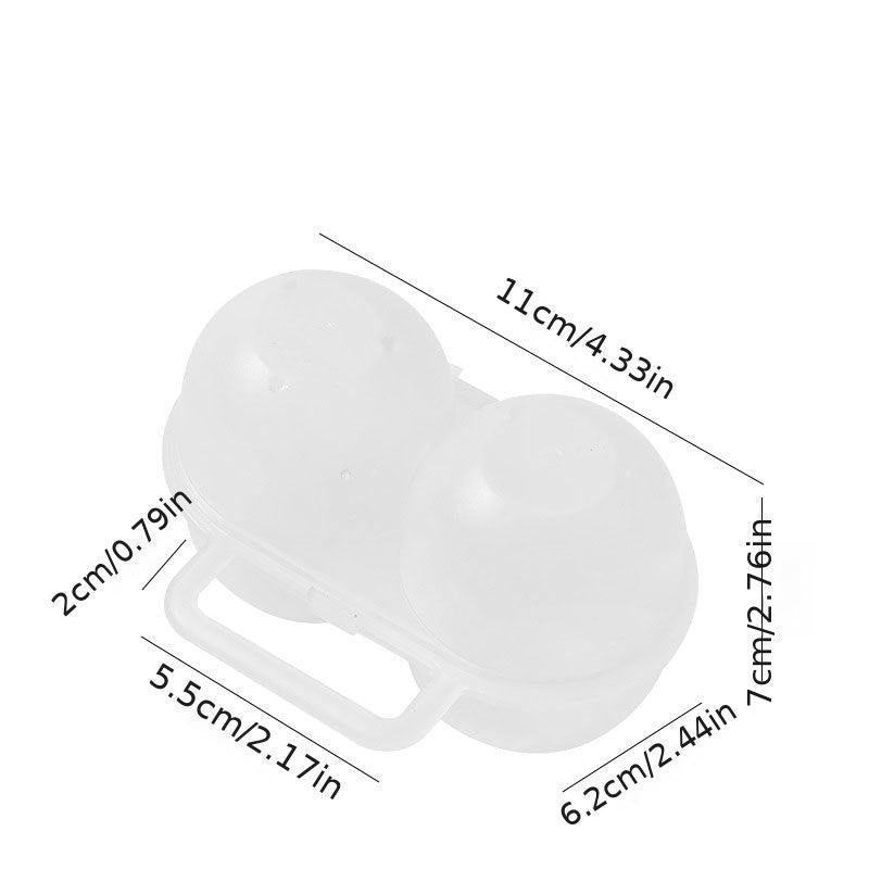 1pc Outdoor Portable Egg Box Plastic Egg Holder Egg Storage Box