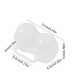 1pc Outdoor Portable Egg Box Plastic Egg Holder Egg Storage Box