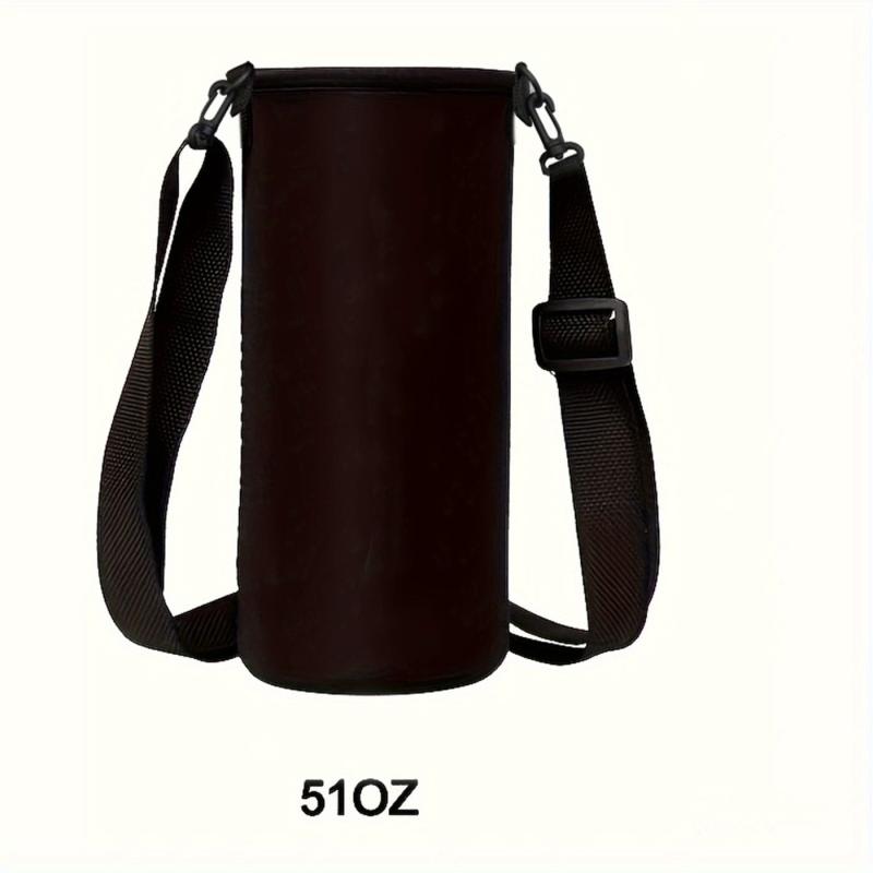 Water Bottle Carrier Bag Sleeve With Adjustable Straps