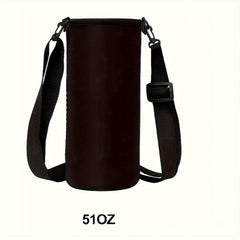 Water Bottle Carrier Bag Sleeve With Adjustable Straps