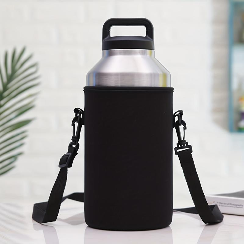 Water Bottle Carrier Bag Sleeve With Adjustable Straps
