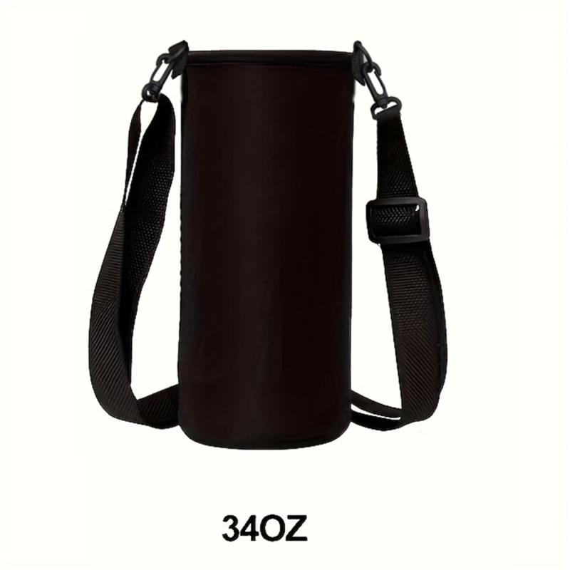 Water Bottle Carrier Bag Sleeve With Adjustable Straps