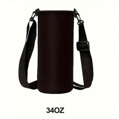 Water Bottle Carrier Bag Sleeve With Adjustable Straps