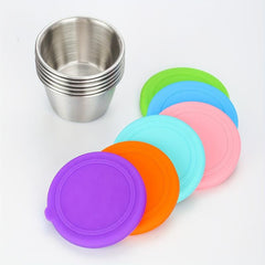 Salad Sauce Container Stainless Steel Small Dipping Sauce