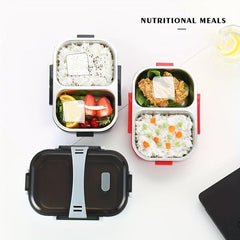 Stainless Steel Lunch Box with Hot Water Warming, Dishwasher Safe
