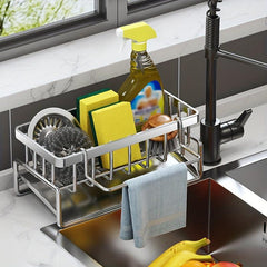Kitchen Sink Drain Basket - Tableware & Fruit Vegetable Drying Rack
