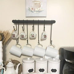 Multifunctional Storage Hook with Long and Short Hooks for Kitchen Mug Holder