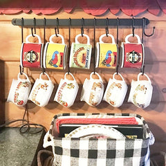 Multifunctional Storage Hook with Long and Short Hooks for Kitchen Mug Holder