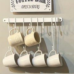 Multifunctional Storage Hook with Long and Short Hooks for Kitchen Mug Holder