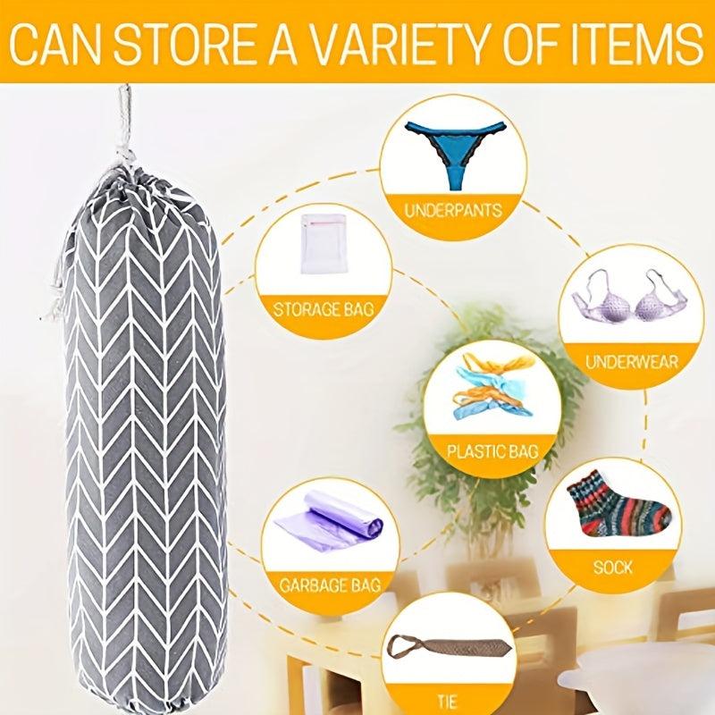 Plastic Bag Holder Wall Mount Large Grocery Bag Storage Dispenser