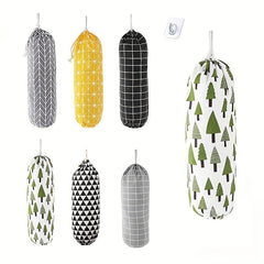 Plastic Bag Holder Wall Mount Large Grocery Bag Storage Dispenser