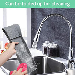 Silicone Stove Top Shelf Magnetic Kitchen Spice Rack Organizer Dark Grey