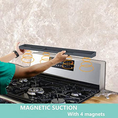 Silicone Stove Top Shelf Magnetic Kitchen Spice Rack Organizer Dark Grey
