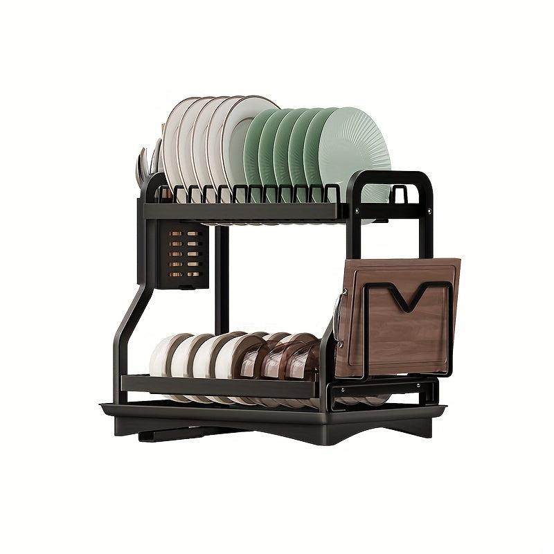 2-Tier Kitchen Rack Tableware & Seasoning Rack
