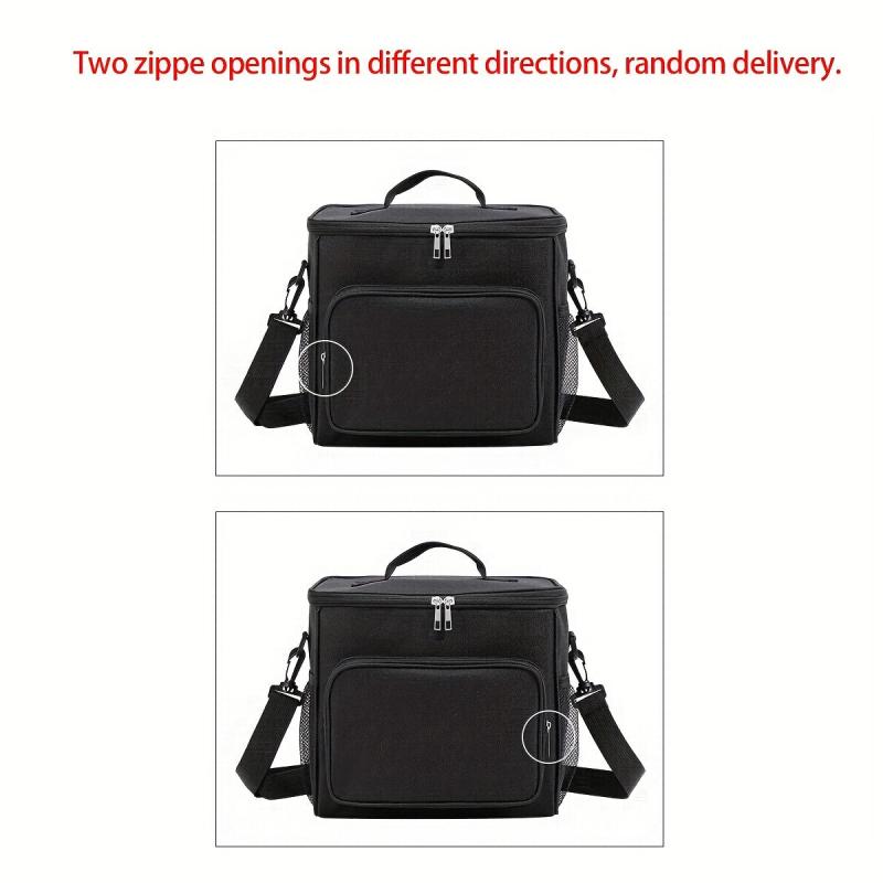 Insulated Lunch Bag w/ Adjustable Strap for Picnics & On the Go Meals