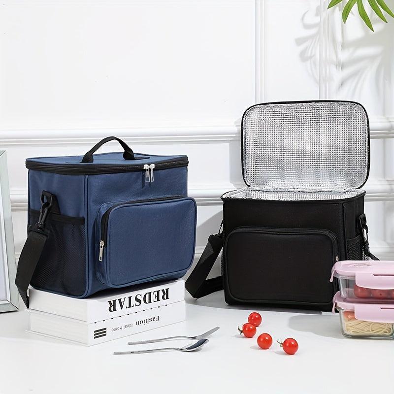 Insulated Lunch Bag w/ Adjustable Strap for Picnics & On the Go Meals