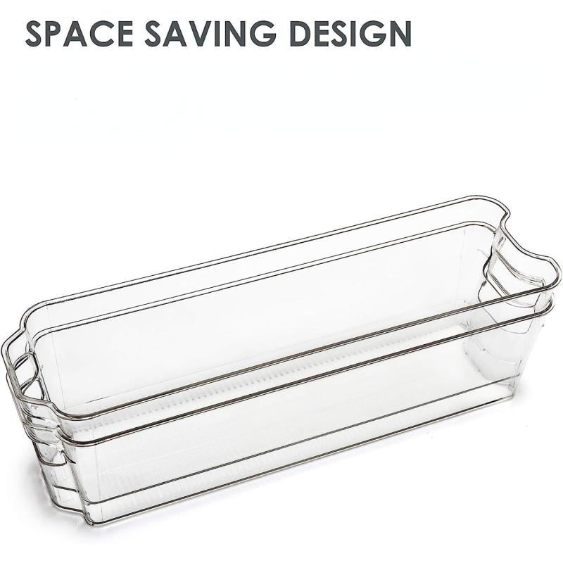 Breastmilk Storage Container Clear Freezer Organizer Bin Plastic Storage Bins