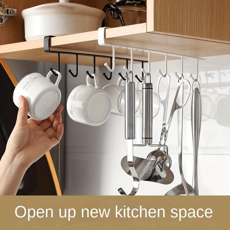 Punching Household Storage Hook Shelf Nail Adhesive Kitchen Utensils Hanging