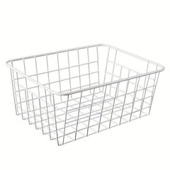 Iron Storage Basket Desktop Storage Box Cosmetic Shelf Household Supplies